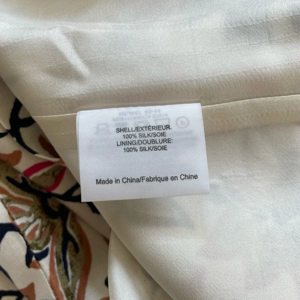 New! TORY BURCH LEILA Silk Print Shift Dress Size 6 - Picture 9 of 10